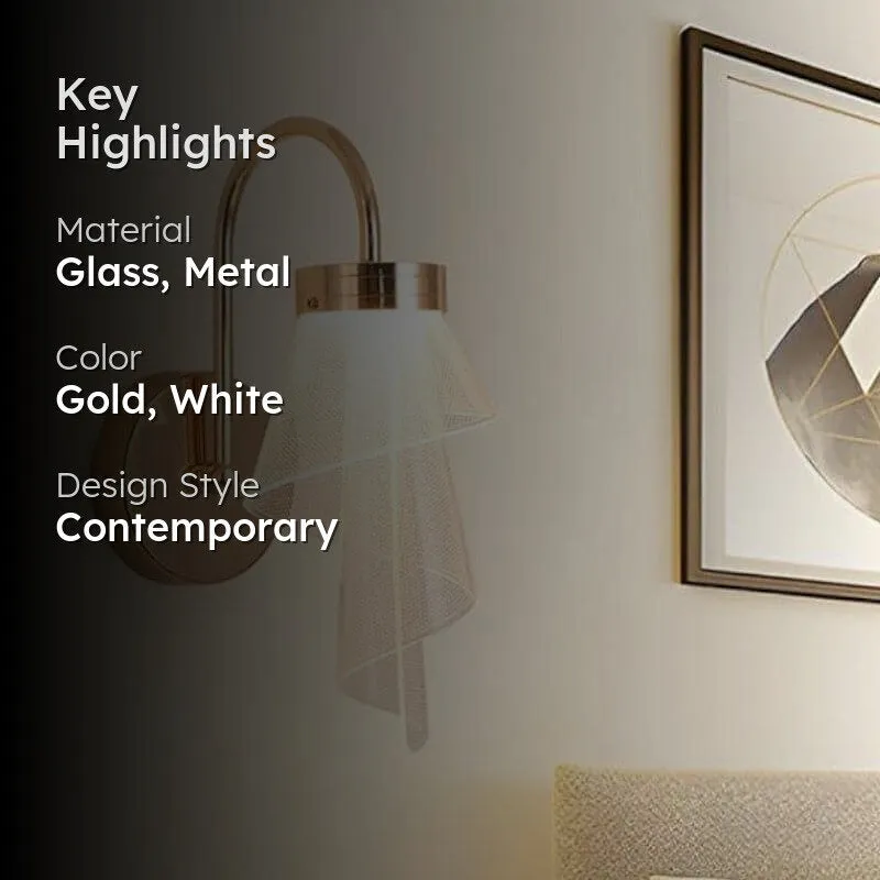 Chrystal Choro LED Glass & Metal Wall Lamp media 2