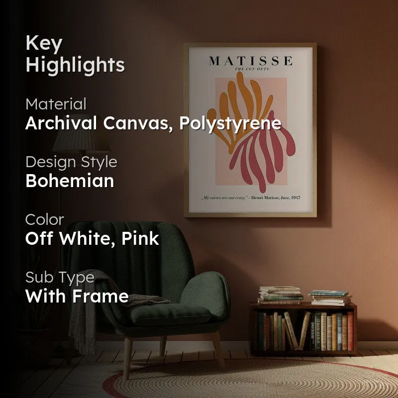 Maeght Flora Canvas Wall Painting With Brown Frame media 2