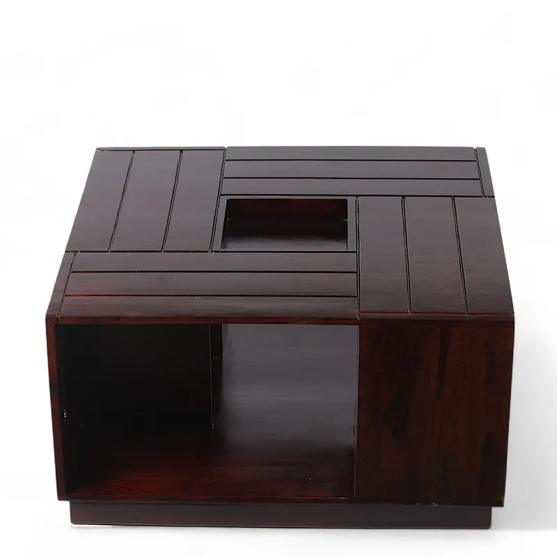 Vervon Sheesham Wooden Center Table - Brown media 5