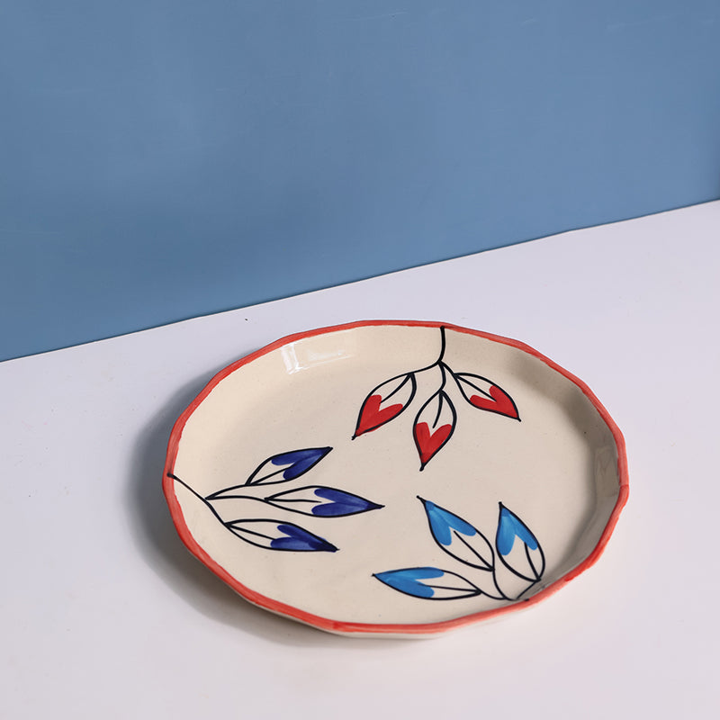 Lileafa Ceramic Quarter Plate