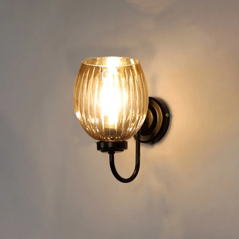 Warm Amber Glass Wall Lamp media 6