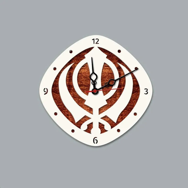Khalsa MDF Wall Clock media 4