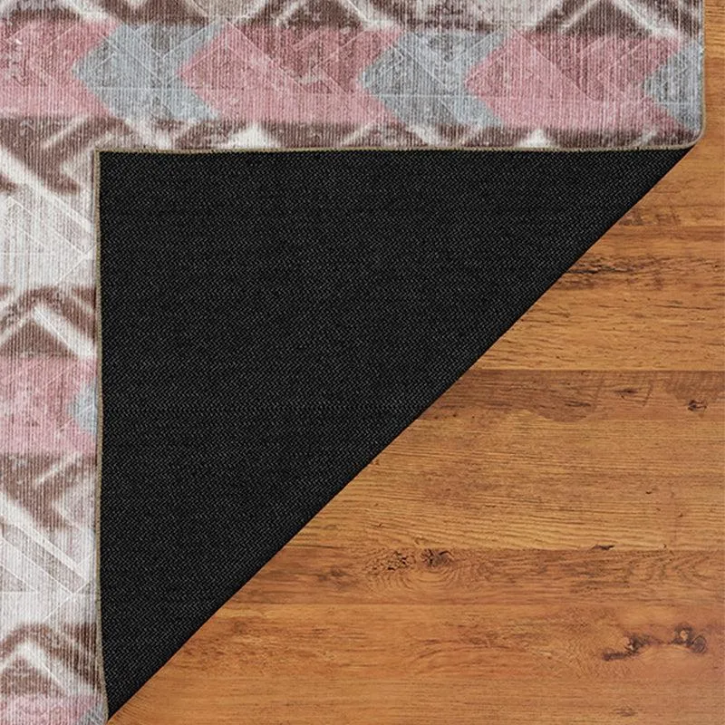 Stella Geometric Polyester Carpet - Blush media 6