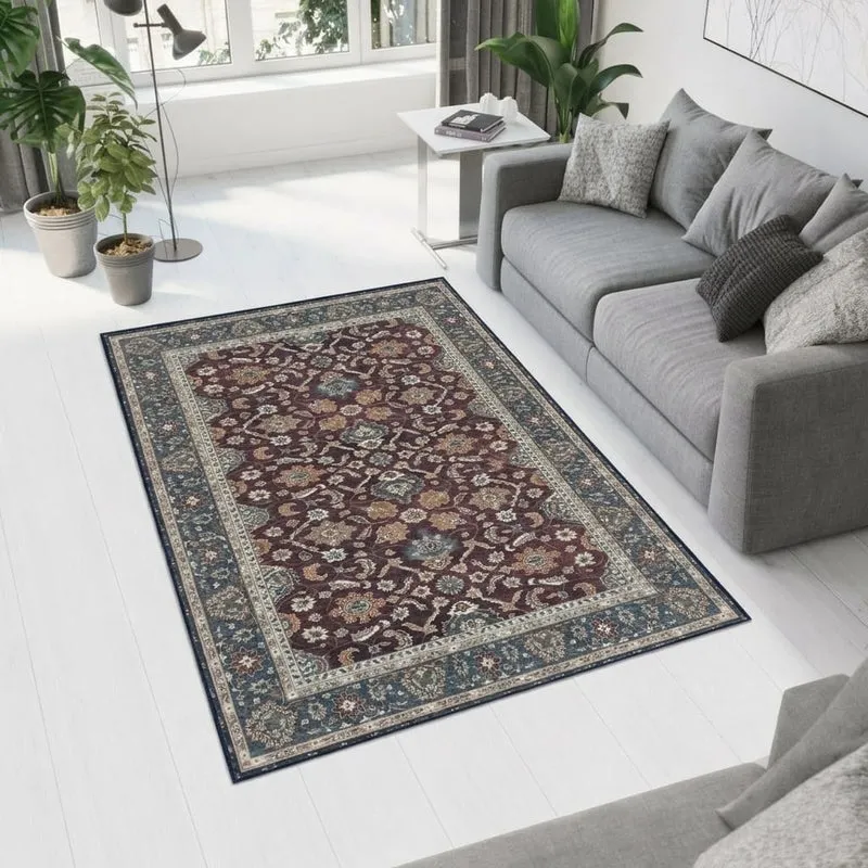 Ekaterina Velvet Rectangle Anti-Skid Carpet media 3