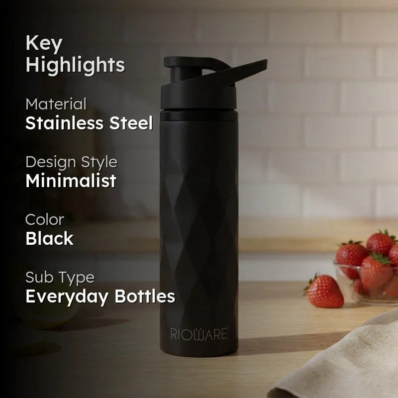 Rioware Drifto Water Bottle (Black) - 750 mL media 2