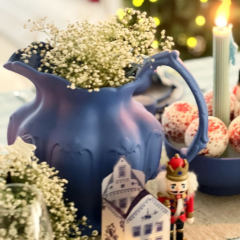 Floral Elegance Vase - Blue media 7