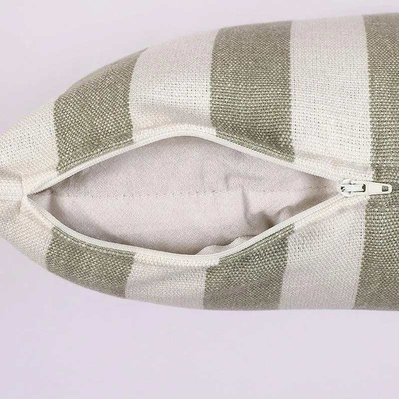 Antheia Cotton Cushion Cover (Green) - Set Of Two media 5