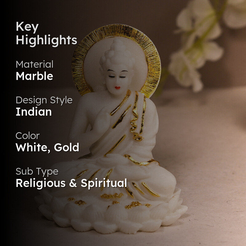 Buddha In Prayer Showpiece media 2