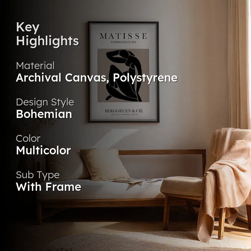 Bold Grace Canvas Wall Painting With Black Frame media 2