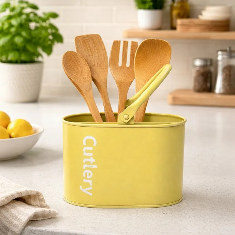 HomePlus Sturdy Cutlery Stand - Green media 1