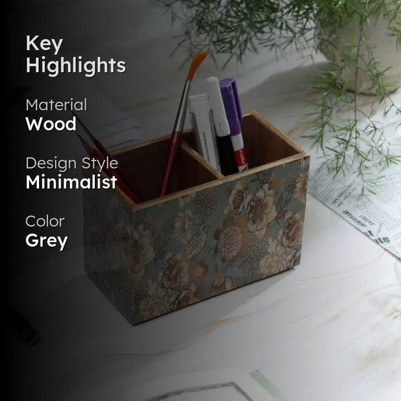 Grey Gold Garden Cutlery Holder media 2