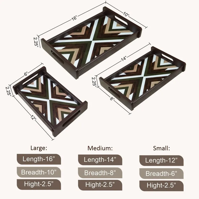 Kyro Wooden Serving Tray - Set Of Three media 9