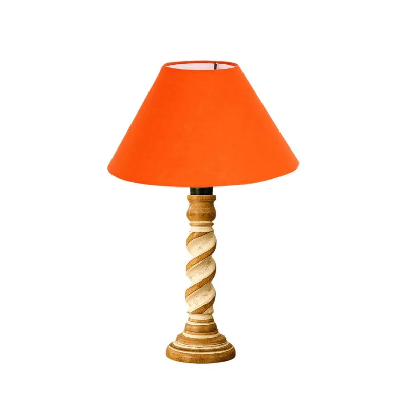 Modera Kyne Wooden Table Lamp - Orange media 5