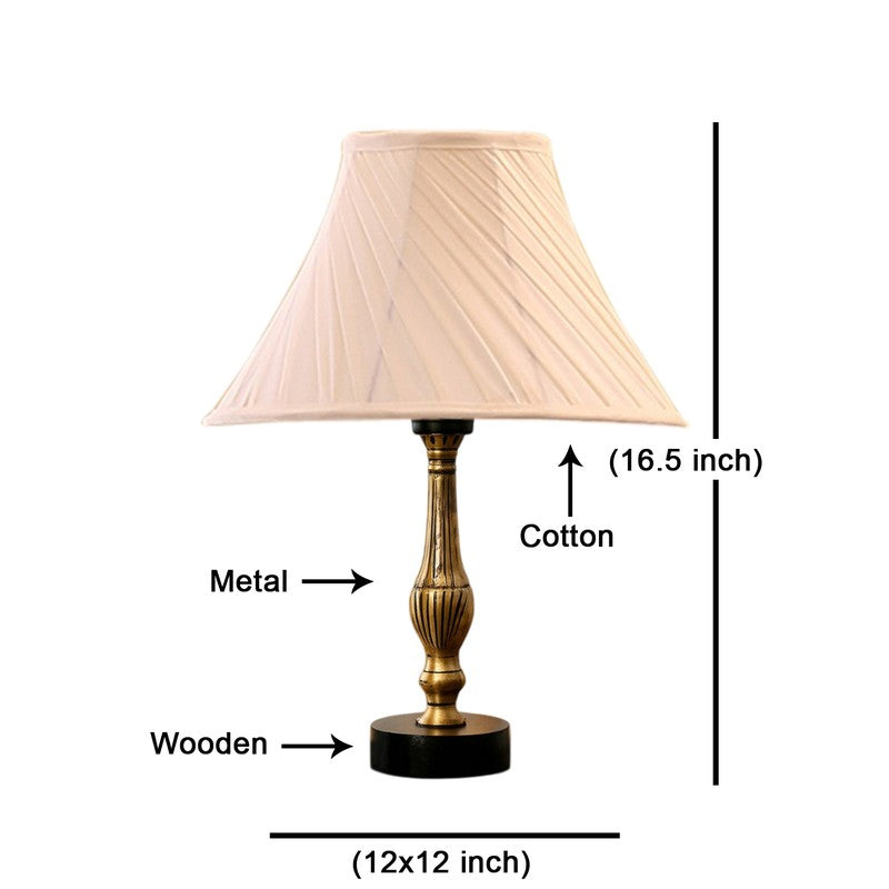 Aurelo Alyn Wooden Table Lamp - OffWhite media 8