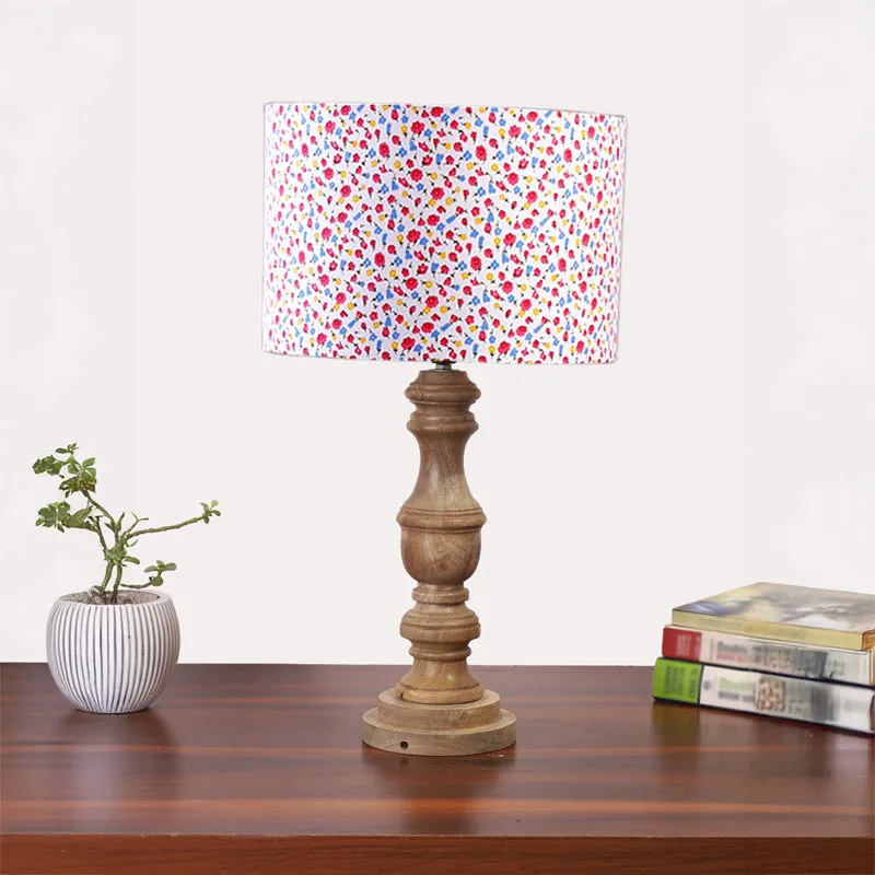 Fleura Carve Wooden Table Lamp - Multicolor media 3