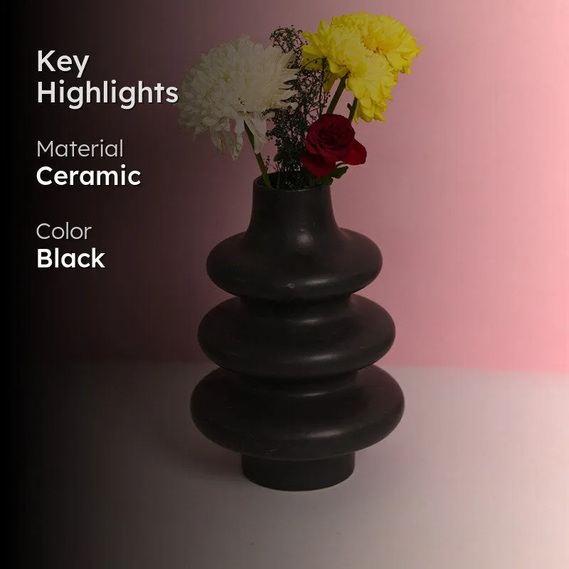 Ulisse Ceramic Vase - Black media 2