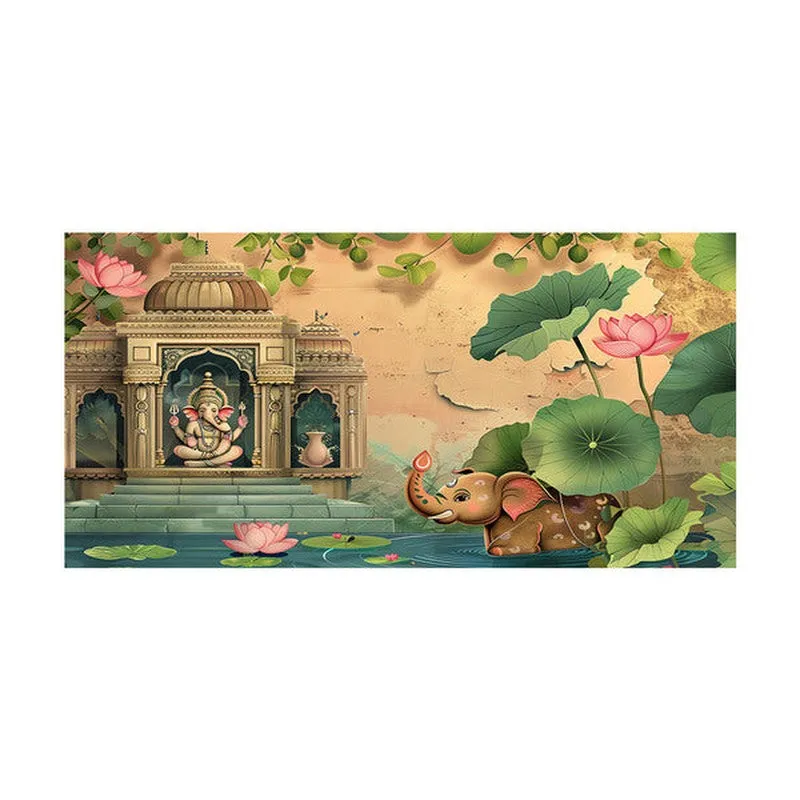Vighnaraja Temple Poly Canvas Wall Painting media 4