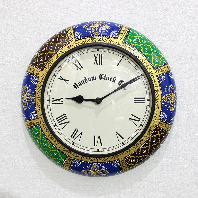 Calyra Brass Analog Wall Clock media 5