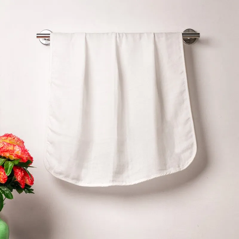 Littleweave Solid White Cotton Kids Bath Towel - Set of Two media 3