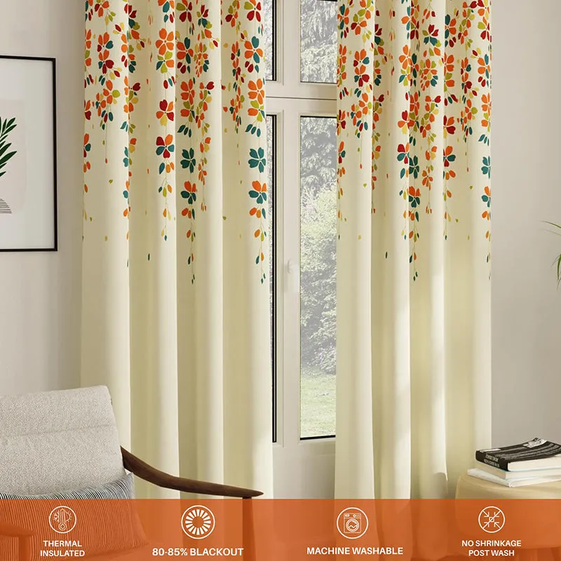 Urban Space Flaura Veil Blackout Curtain - Set Of Two media 1