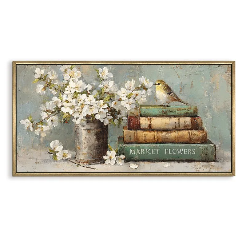 Sparrowlike Canvas Wall Painting With Frame media 3