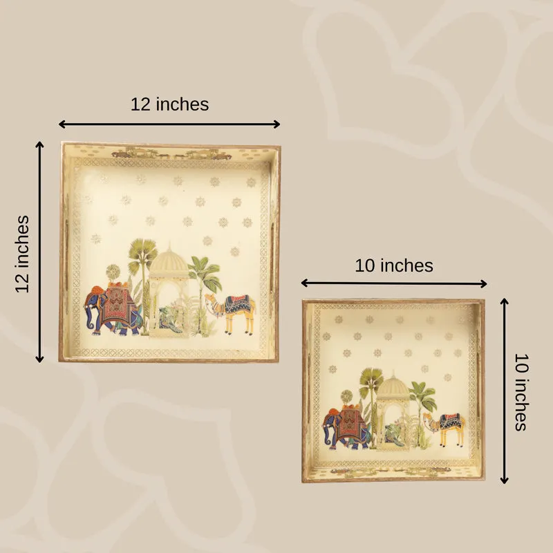 Royal Parade Square Serving Tray - Set Of Two media 7