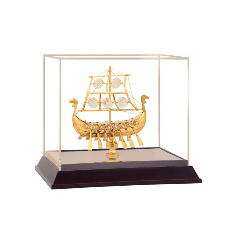 Gilded Majesty 24K Gold Plated Mild Steel Showpiece media 4