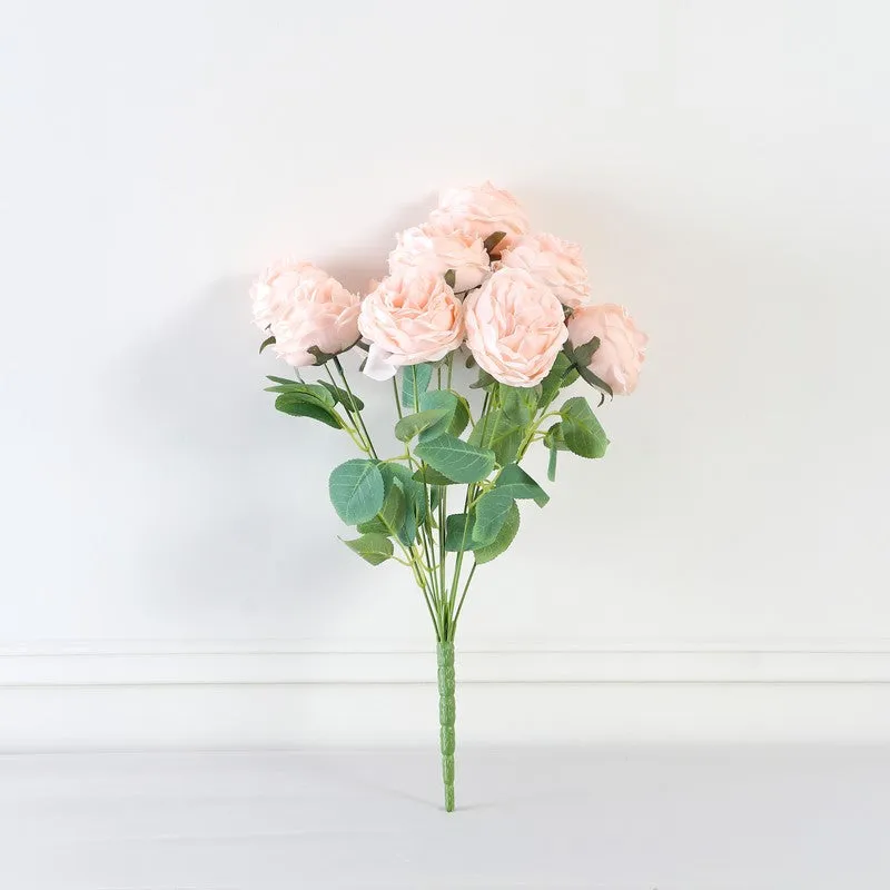 Petalisse Rose Fabric Artificial Flower - Peach media 4