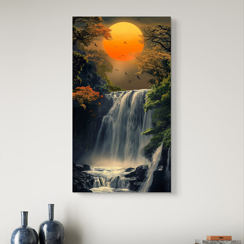Serengetti Cascades Canvas Wall Painting
