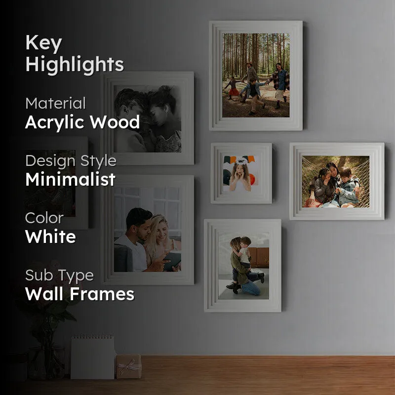 Memories To Rejoice Photo Frames (White) - Set Of Seven media 2