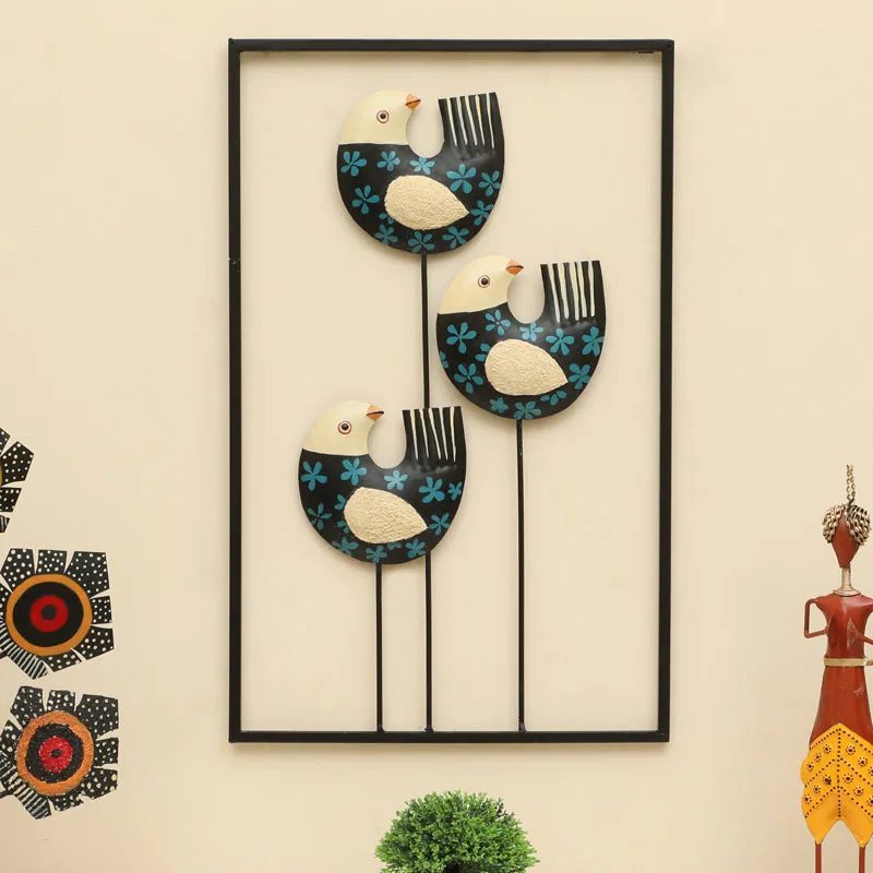 Birdsong Trio Metal & Ceramic Wall Accent media 1