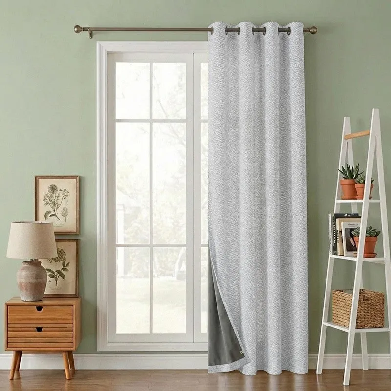 Form Ease Cotton Blackout Curtains - Grey media 1