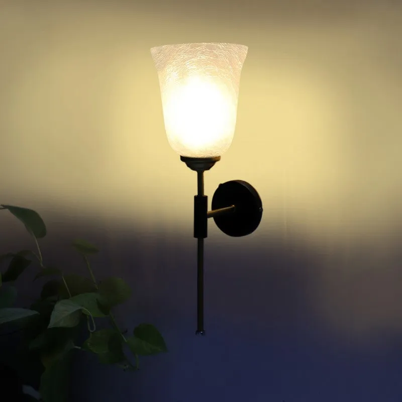 Crystal Bloom Long Rod Glass Wall Lamp media 5