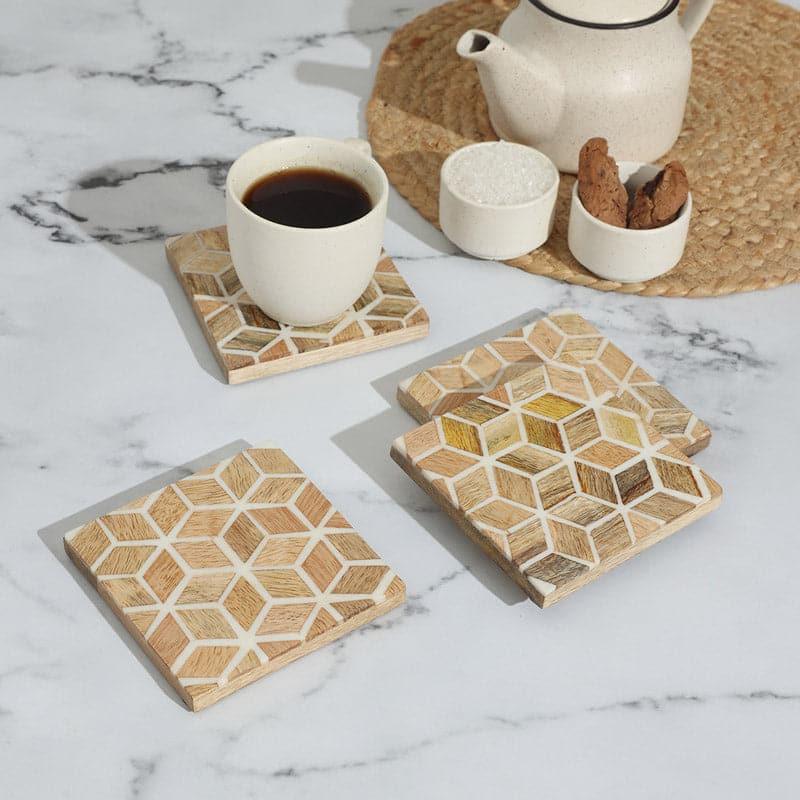 Fausta Mangowood Coaster - Set Of Four