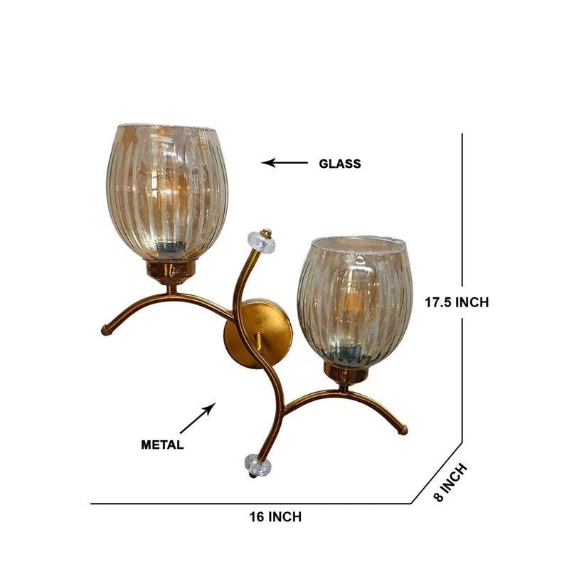 Tintara Glow Twin Glass Wall Lamp - Transparent media 7