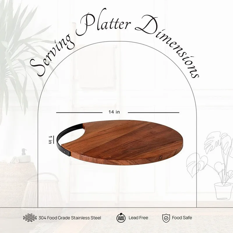 Ebony Wood Platter - Black media 6