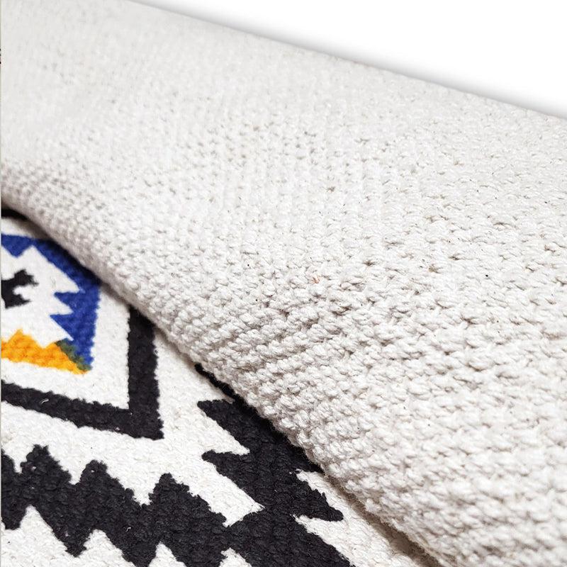 Geo Stride Cotton Runner Rug media 6