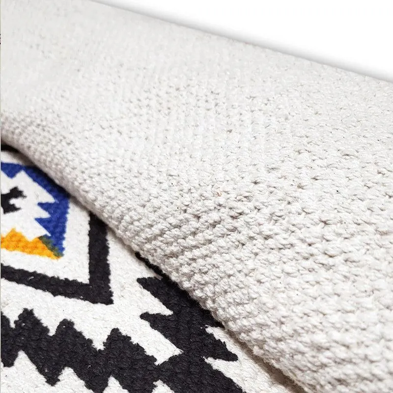 Geo Stride Cotton Runner Rug media 6