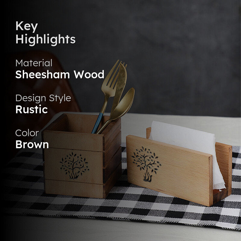 Pipit Edge Wood Cutlery Holder image 2
