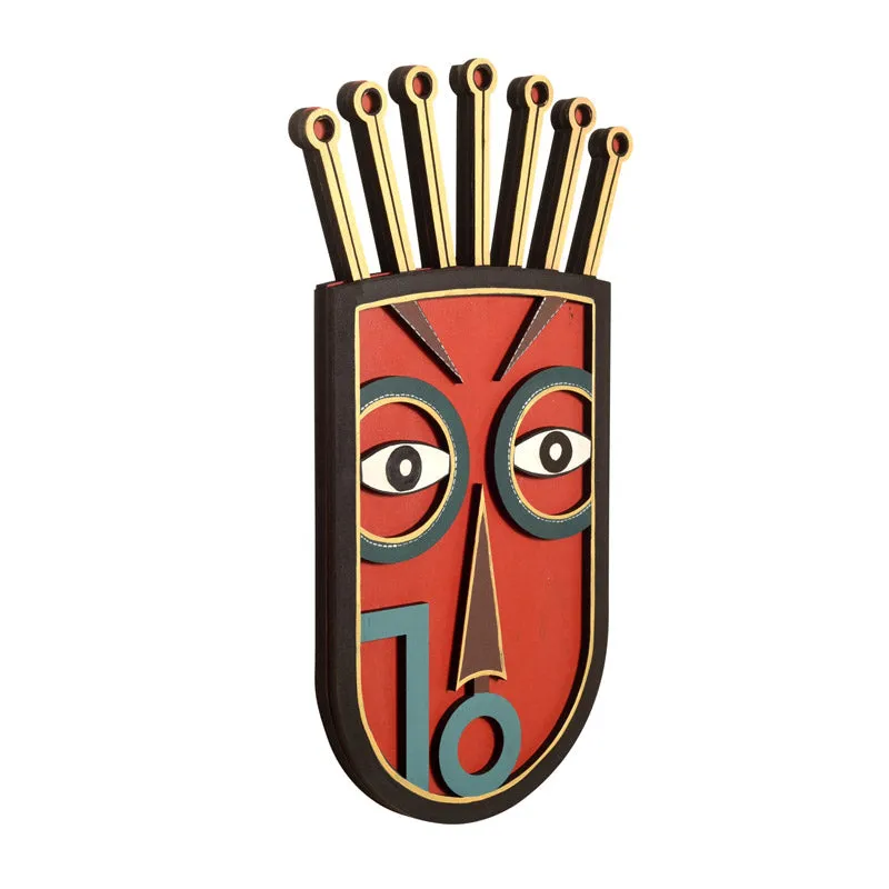 Indroth Mask Wooden Wall Accent media 4