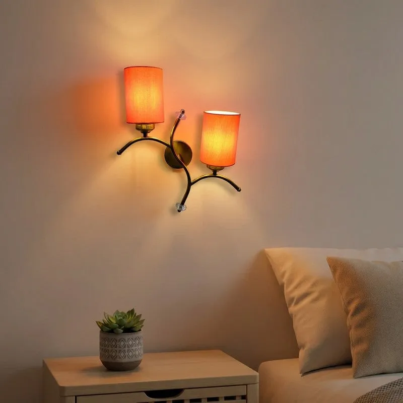LumiBranch Dual Cotton Wall Lamp - Orange media 1