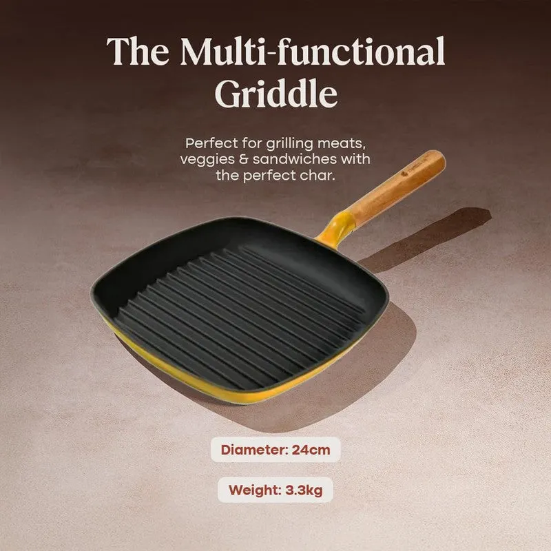 Cumin Co Enamel Cast Iron Grill Pan - 1200 mL media 7