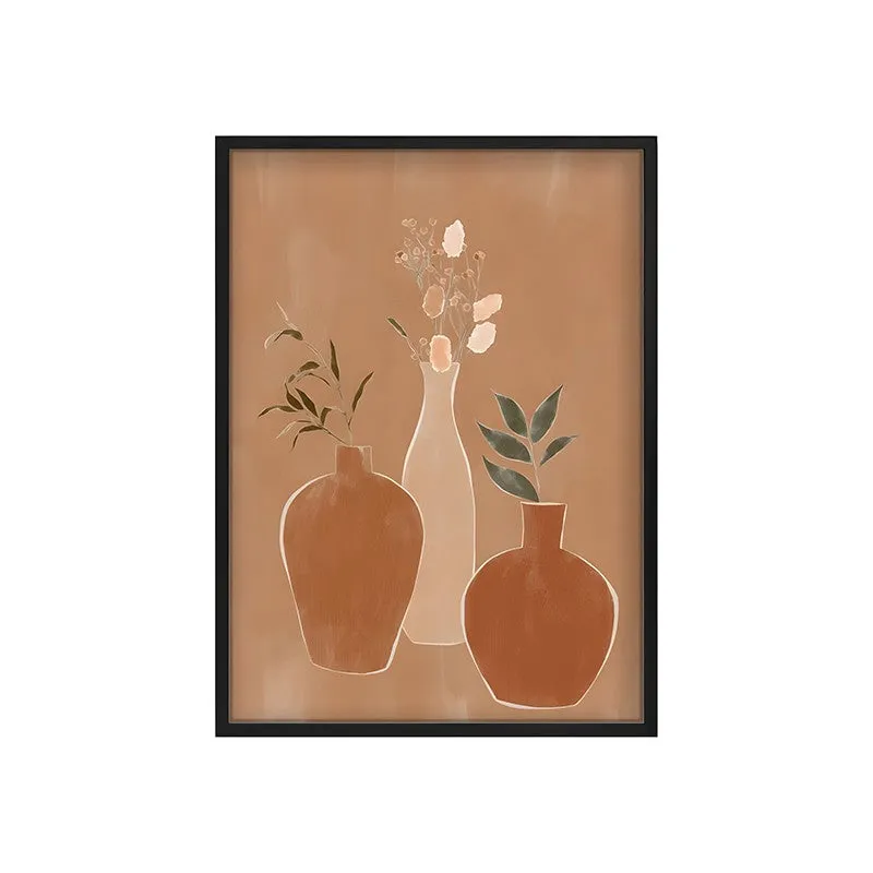 Modern Botanica Canvas Wall Painting With Black Frame media 3