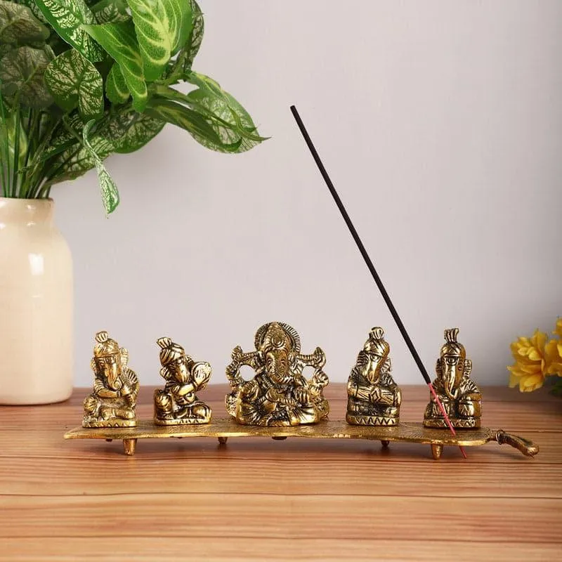 Ganpathi Bless Incense Holder media 1