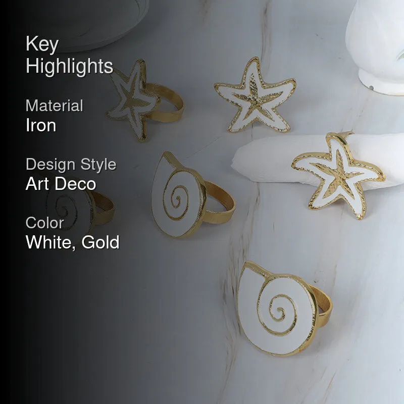 Star & Spiral Napkin Ring - Set Of Six media 2