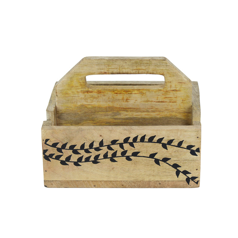 Akia Wooden Cutlery Holder media 3