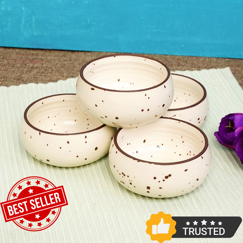 Cera Specks Snack Bowl (Ivory) - Set Of Four image 6