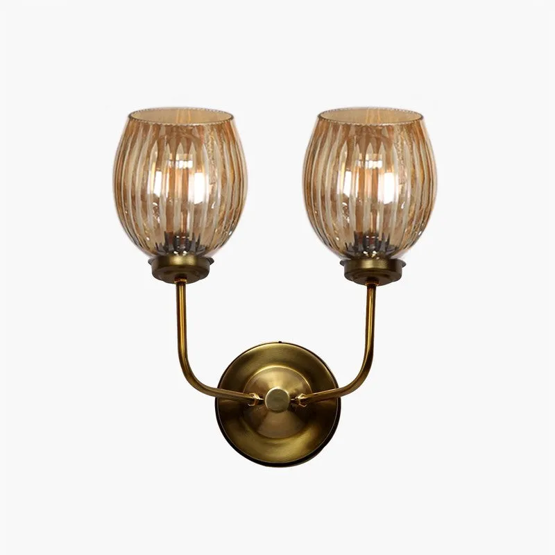 Lumi Crystal Dual Shade Glass Wall Lamp media 6