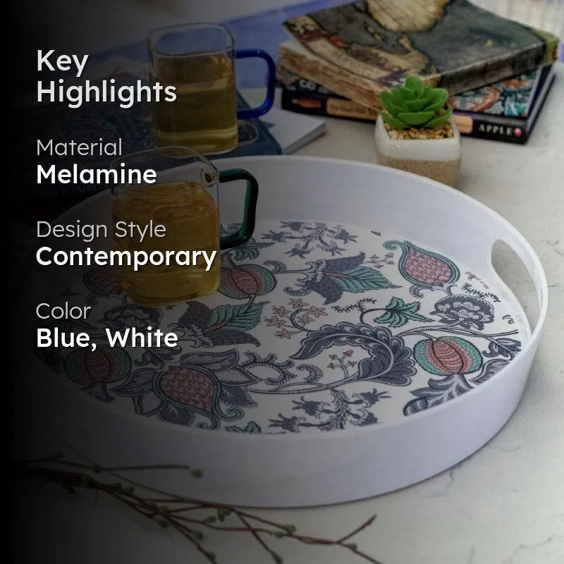 Fleur Da'Ethnix Round Serving Tray media 2