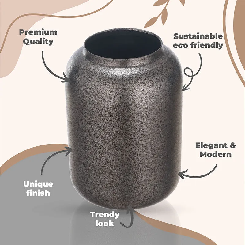 Alexis Metal Vase - Grey media 5